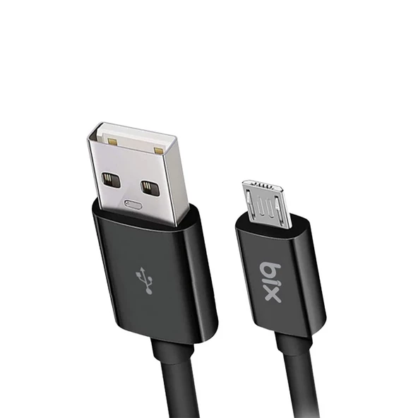 Bix Bx100mb 3a Usb-A To Mıcro Usb Chargıng Cable,Siyah