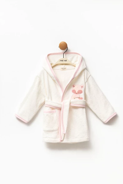 Moi Noi Bebek Bornoz Seti Sincap Model 4 lü - 3