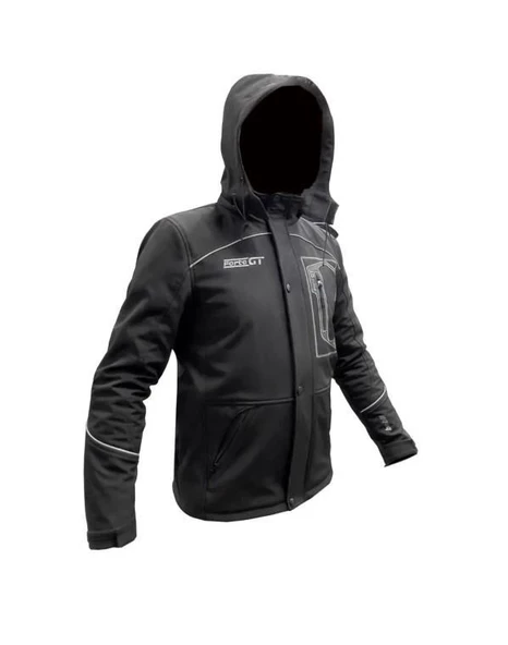 Forte Gt 1084 Babil Full Koruma 4 Mevsim Kışlık Softshell Motosiklet Montu M Beden Siyah - 2
