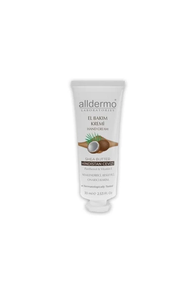 Alldermo El Bakım Kremı Shea Butter Hındıstan Cevızı 30 ml - 2