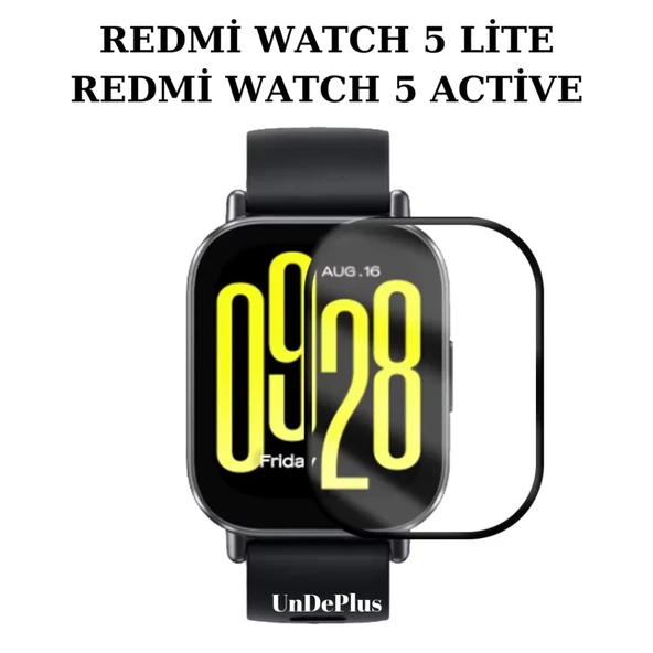 Xiaomi Redmi Watch 5 Active / 5 Lite Full Ekran Nano Saat Koruyucu