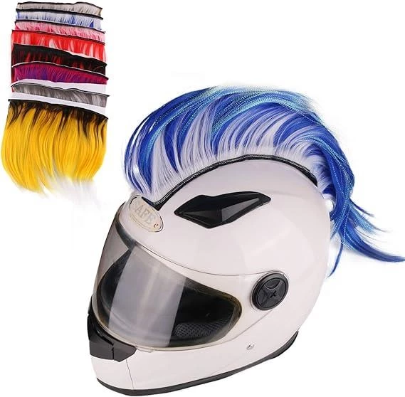 Tex Kask Süsü 1 Motosiklet Bisiklet Ve Kayak Kask Süsü Apaçi Siyah Mavi - 4
