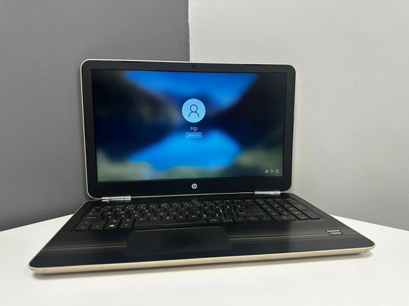 Hp Notebook Pavılıon 15-Aw022No A9-9410 8Gb 256Gb Ssd 2Gb R7 M340 15.6" Fhd Gold (Bx Laptop) 2.EL 3A