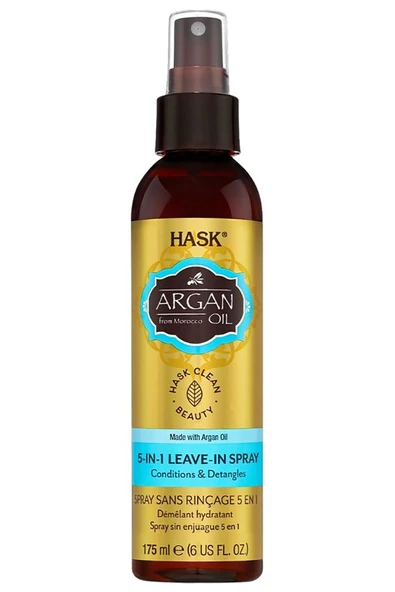 Hask Argan Yağı Onarıcı 5-in-1 Durulanmayan Saç Spreyi 175ML
