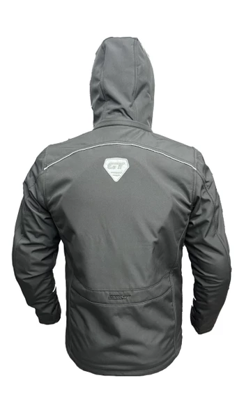 Forte Gt 1084 Babil Full Koruma 4 Mevsim Kışlık Softshell Motosiklet Montu 2XL Beden Siyah - 6