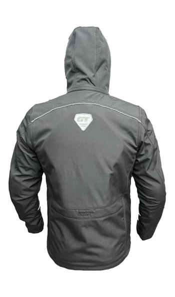 Forte Gt 1084 Babil Full Koruma 4 Mevsim Kışlık Softshell Motosiklet Montu S Beden Siyah - 3