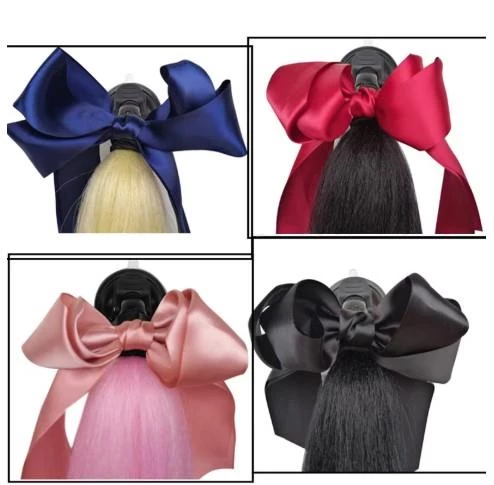 Tex Kask Süsü 5 Motosiklet Bisiklet Ve Kayak Kask Süsü Kalın Örgü At Kuyruğu Saç Koyu Açık Mavi - 4