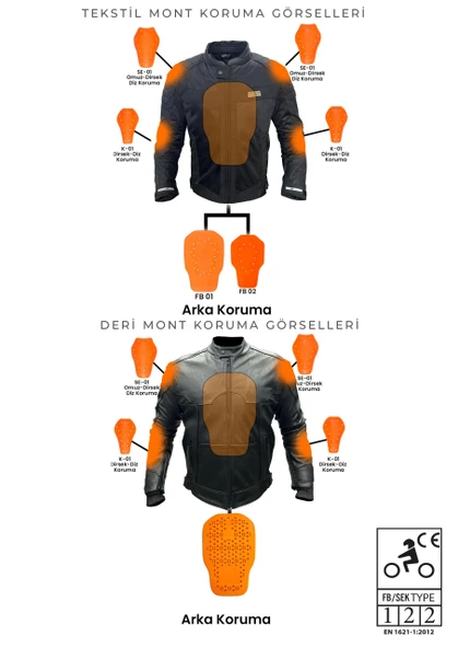 Forte Gt 1084 Babil Full Koruma 4 Mevsim Kışlık Softshell Motosiklet Montu S Beden Siyah - 4