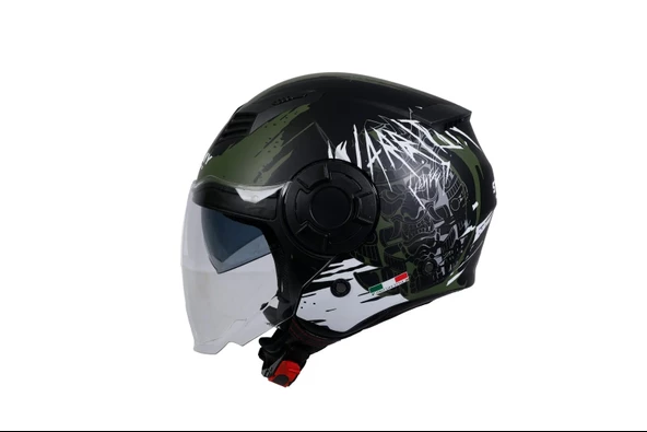 SWAY SW 766 OPEN FACE WARRIOR ARMY GREY Medium