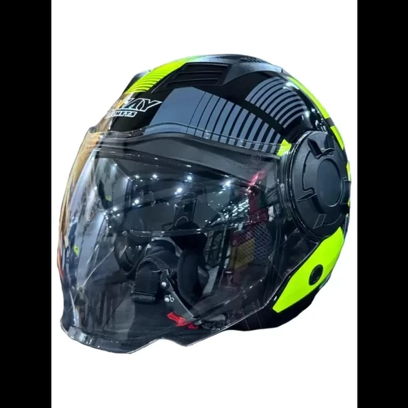 SWAY SW 766 OPEN FACE GEKO YELLOW Large - 2