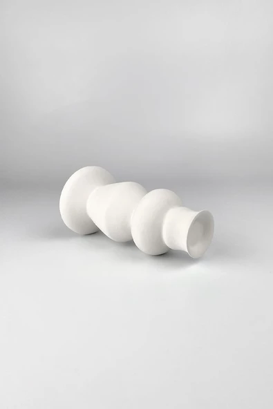 Şamdan Mumluk Seramik Bisküvi Tekli (Ham Ürün) - Resim 2