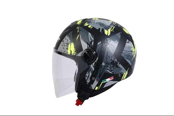 SWAY SW 715 OPEN FACE POISON YELLOW Medium