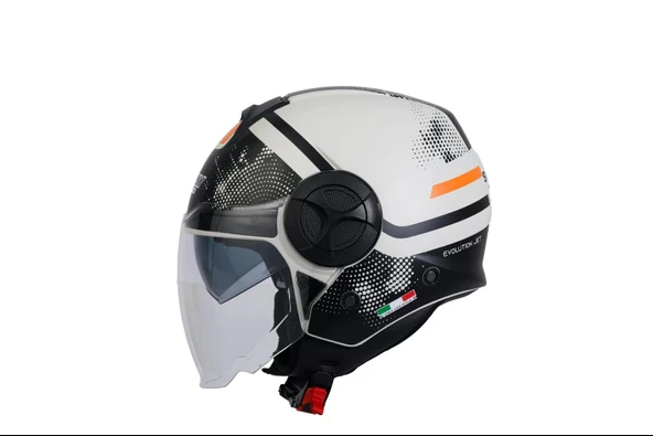 SWAY SW 737 OPEN FACE GEMINI BEIGE BLACK Large