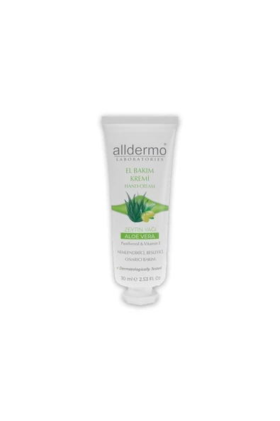 Alldermo El Bakım Kremı Aloe Vera Zeytınyagı 30 Ml - 2