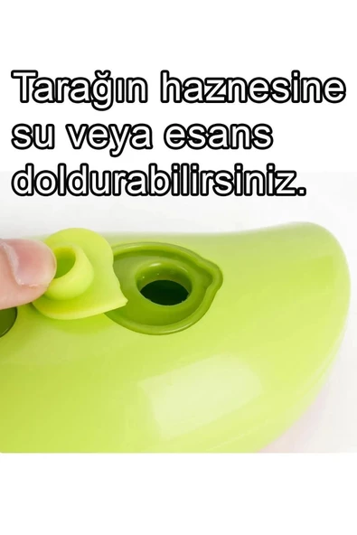 Buharlı Tüy Toplayıcı Yumuşak Kedi Köpek Tarama Fırçası Masaj Tüy Temizleme Bakım Aleti Törpü Makas - 7