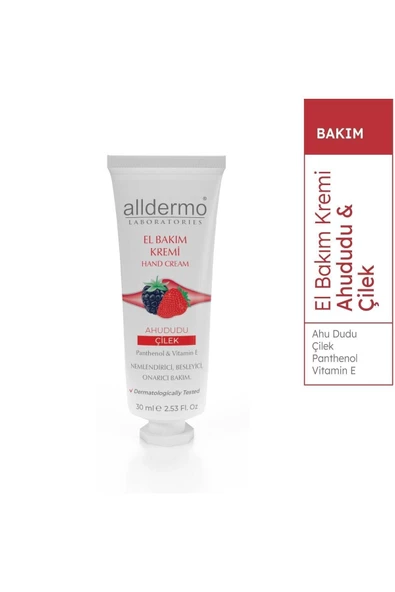 Alldermo El Bakım Kremı Ahududu Cılek 30ml - 2