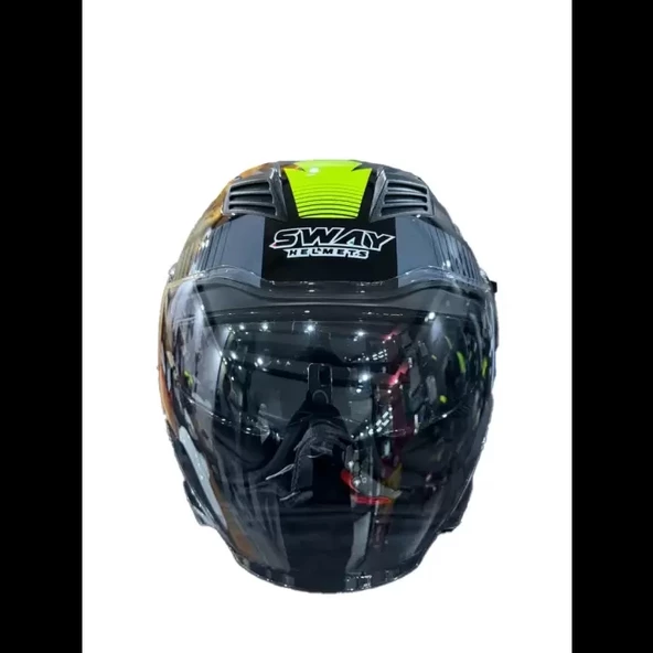 SWAY SW 766 OPEN FACE GEKO YELLOW Large - 3