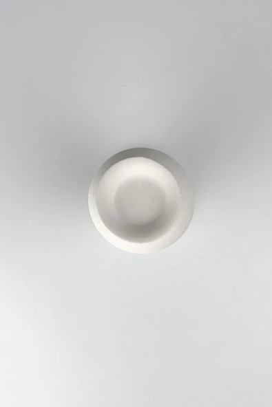 Şamdan Mumluk Seramik Bisküvi Tekli (Ham Ürün) - Resim 3