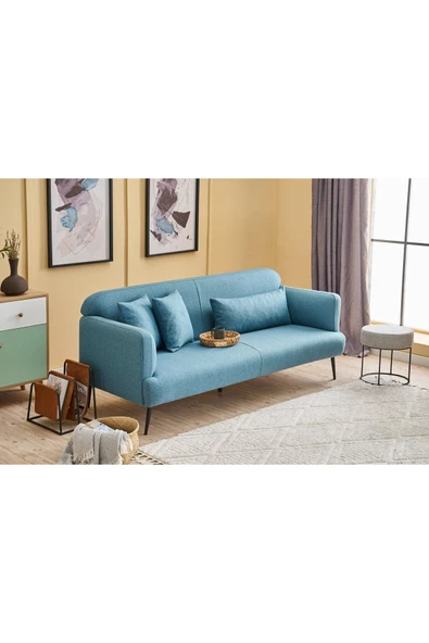 Evdebiz Revos Üçlü Koltuk Turkuaz