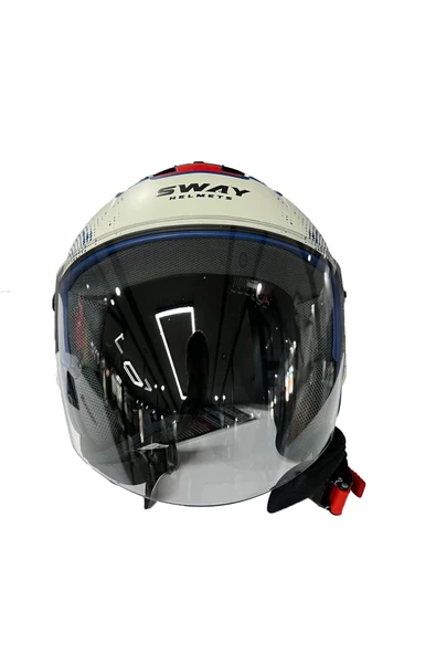 SWAY SW 715 OPEN FACE GEMINI BEIGE GREEN Extra Large - 4