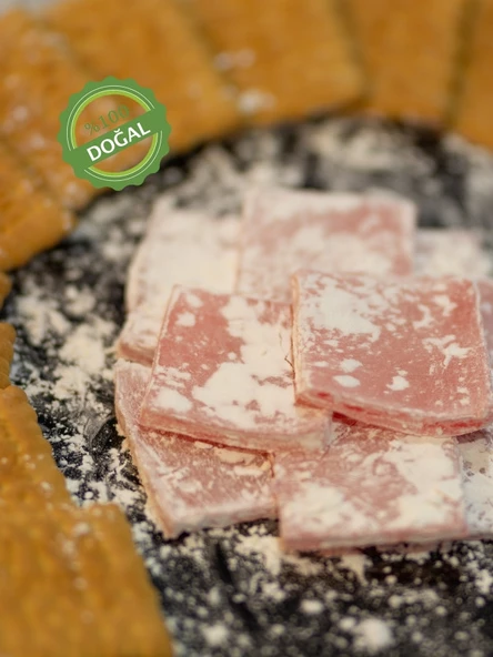 ASUNTAŞ Güllü Lokum Bisküvi Arası Kıstırma Yaprak Lokum Bandırma 500g