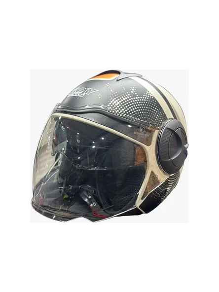 SWAY SW 737 OPEN FACE GEMINI BEIGE BLACK Extra Large - 2