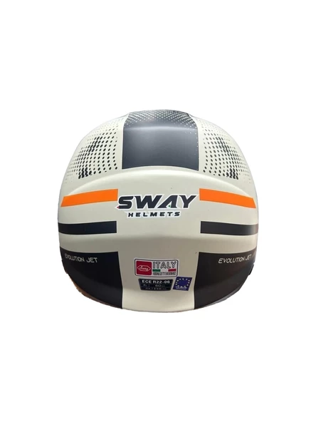 SWAY SW 737 OPEN FACE GEMINI BEIGE BLACK Extra Large - 3