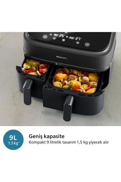 Philips NA350/00 3000 Serisi Çift Hazneli Airfryer - Resim 2