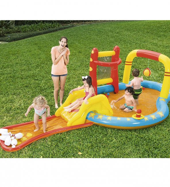 Su Pompasıyla-Bestway 53068 Kaydıraklı, Fastastik Şişme Eğlence Havuz