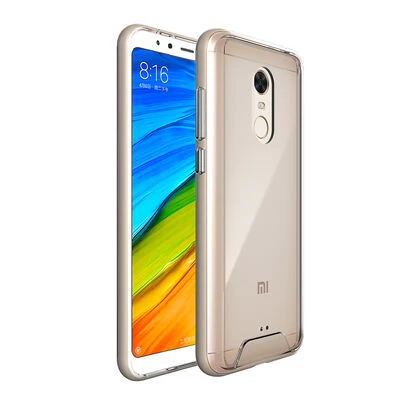 TechnoGuru  Redmi 5 Plus Kılıf Ultra Koruma Sağlayan Sert Gard Premium Şeffaf Silikon Kılıf