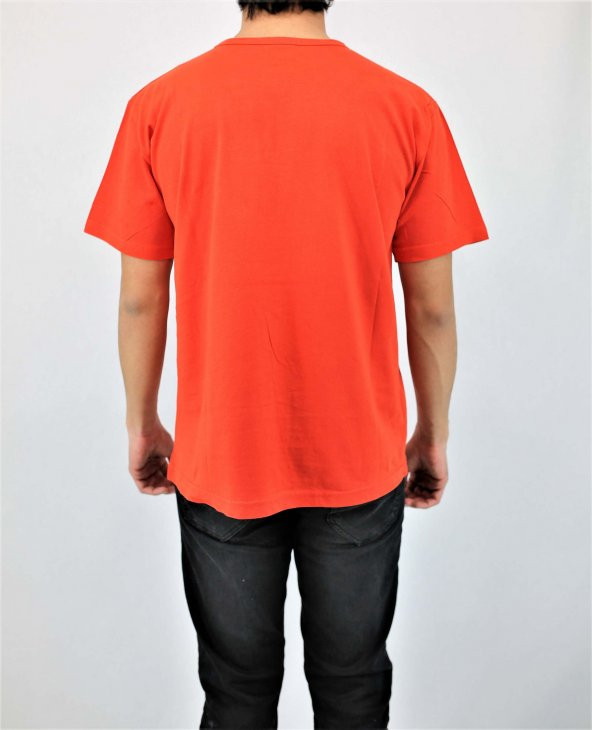 Kırmızı antalya saat kule baskılı tshirt - 3