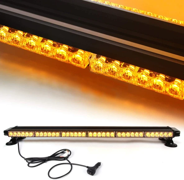 Çakar lamba çift taraflı 78 led sarı-sarı 12-24v/ LAPA528