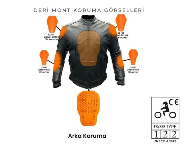 Forte Gt 2001057 Dark Night Kadın Yazlık 3 Kademeli Korumalı Motosiklet Montu L Beden - 5