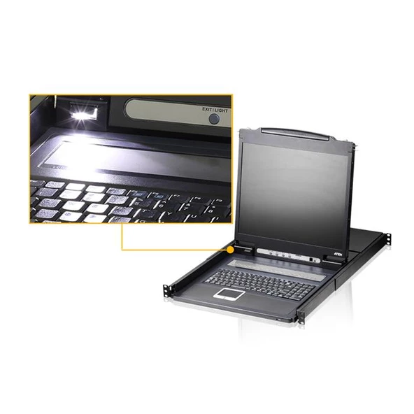 Aten-Cl1308Nt 19” Lcd Kvm Switch, Türkçe Klavyeli ürün görseli 1