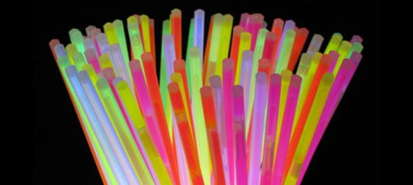 Fosforlu Çubuk Glow Stick Fosforlu Bileklik Neon Işık 100 adet - 2