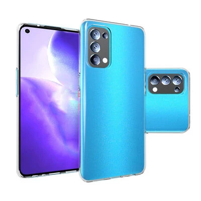 TechnoGuru  Oppo Reno 5 5G Esnek ve Şeffaf Sheer Premium TPU Silikon Kılıf