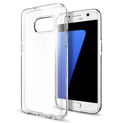 TechnoGuru  Samsung Galaxy S7 Edge Esnek ve Şeffaf Sheer Premium TPU Silikon Kılıf