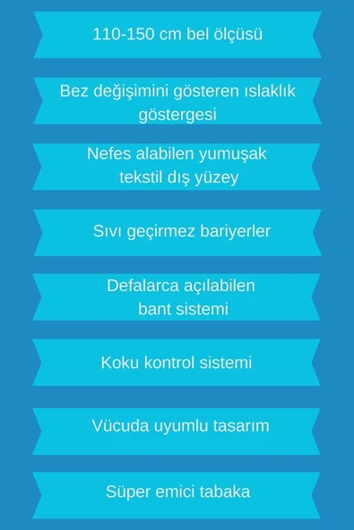 Dr. Pedical Belbantlı Büyük Boy L 30'lu 2 Adet Hasta Bezi - Resim 2