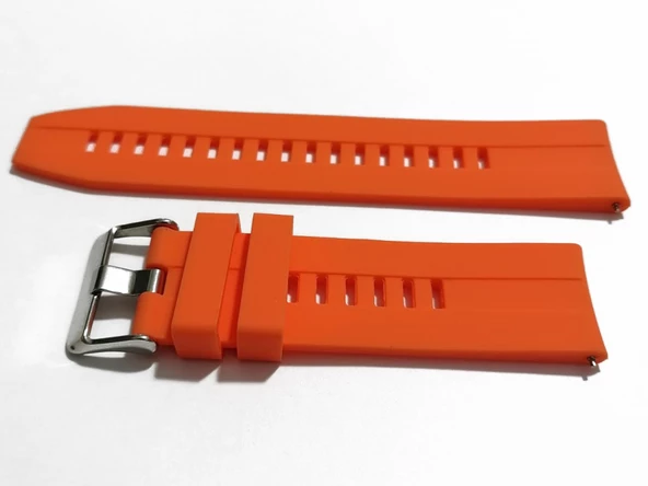 Fado Akıllı Saat Kordonu Akıllı Pimli Silikon 20 mm (75 ) Oranj renk - 2
