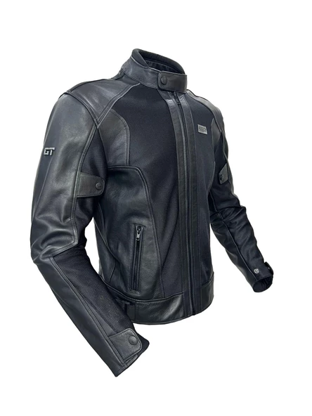 Forte Gt 2002003 Black Panther Hakiki Deri Full Koruma Mevsimlik Motosiklet Montu L Beden Siyah