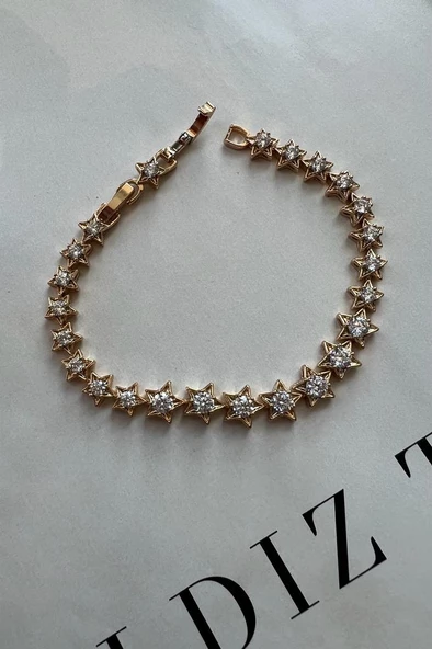 YILDIZ SU YOLU( altın kaplama bileklik)( bir adet )