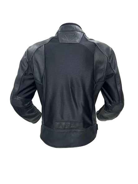 Forte Gt 2002003 Black Panther Hakiki Deri Full Koruma Mevsimlik Motosiklet Montu M Beden Siyah - 3