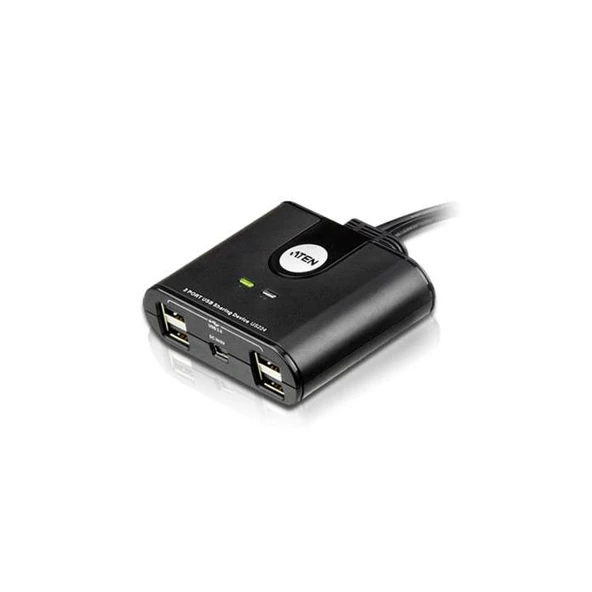 ATEN-US224 USB Arayüzüne Sahip Cihazları Paylaştıran Switch, USB 2.0 , 2 PC, 4 USB Cihaz (2-Port USB Peripheral Sharing Device)