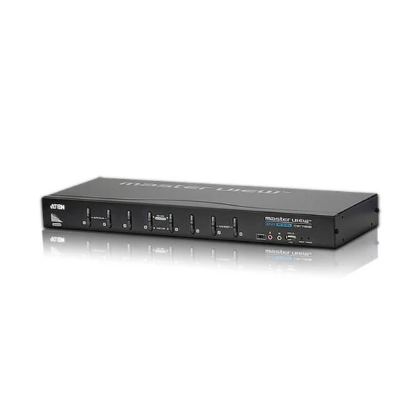 ATEN-CS1768 8 port'lu USB 2.0 Dvi KVMP™ Switch + konsol monitör bağlantısı Dvi ya da VGA + 2 portlu USB (2.0) Hub, Masaüstü Tip, KVM bağlantı kablosu ilave olarak temin edilmelidir ürün görseli 1