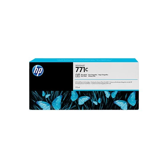 Hp B6Y13A 771C 775 Ml Fotoğraf Siyahı Designjet Mürekkep Kartuşu