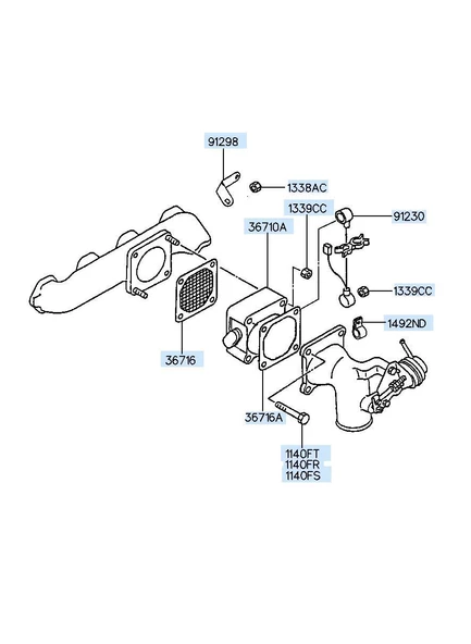Kia Cerato 2002-09 Kalorifer rezistansı Mobis,367102A300
