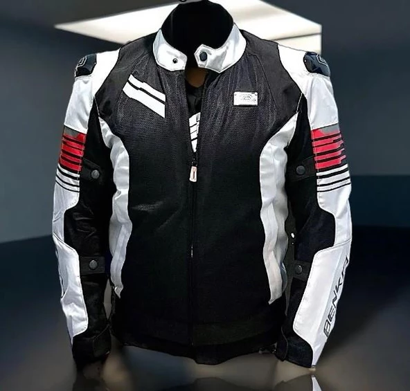 Forte Gt Xbyc 592 Benkıa Kaıto Full Koruma Yazlık Motosiklet Montu L Beden Siyah Beyaz