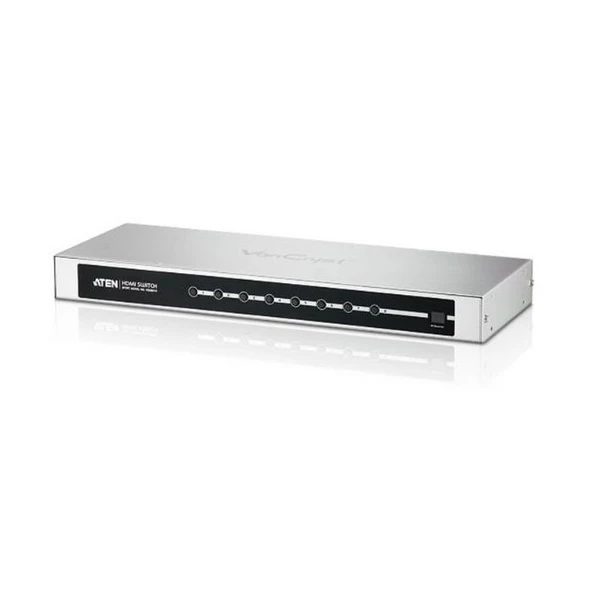 ATEN-VS0801H 8 Port Hdmi Switch, 8 giriş -  1 çıkış, Infrared Uzaktan Kumanda Cihazı ile birlikte
