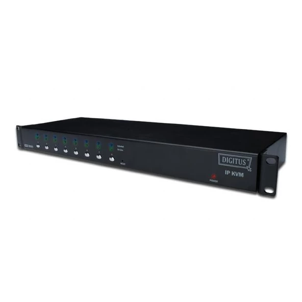 DS-23200 Digitus 8 Port PS/2 - USB KVM on the NET™, 1 Lokal 1 Uzak Kullanıcı Erişimi