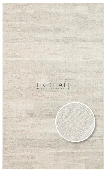 Kalahari Koleksiyonu Sade ve Şık Halı  KLH 01 Grey Beige